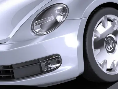 Volkswagen iBeetle Convertible 2015 VRAY 3D model