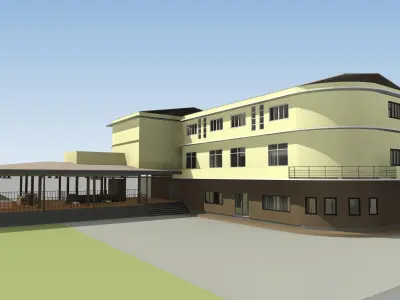 Renovation building by REVIT 3D model