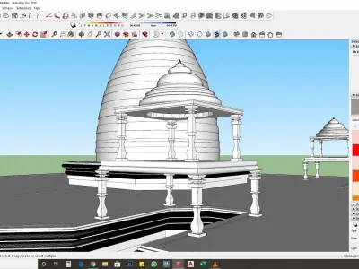 Hindu Temple 3d model  3D model