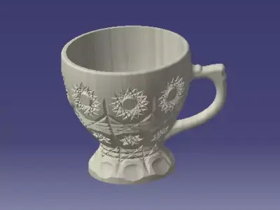 pk cup for print or produce 3D model