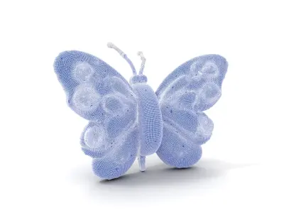 Colorful Inflatable Butterfly Model Pack Low-poly 3D model