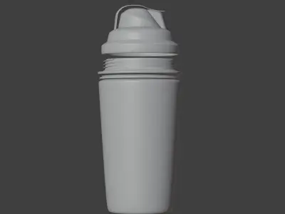 Shaker post workout Low-poly 3D model