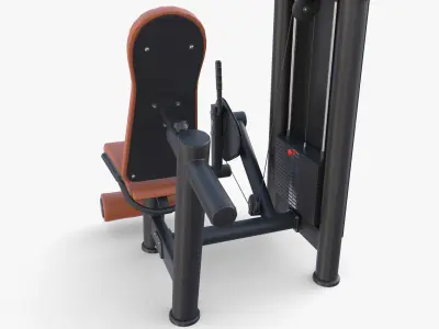 Leg extension machine 3D model