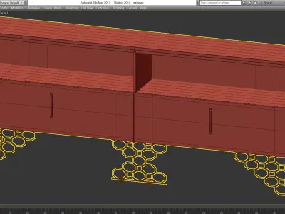TV JENNY Volpi low poly 3d model Low-poly 3D model