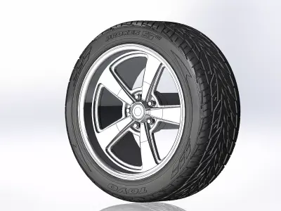 Custom wheels Ridler Style 652 20inch for your scale model 3D print model