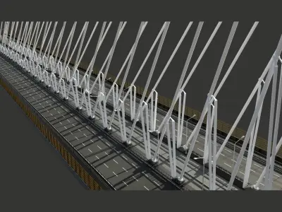 Yavuz Sultan Selim Bridge 3D model