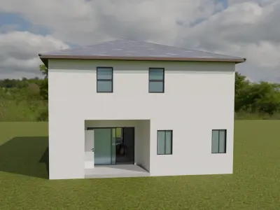 seabreeze villa Low-poly 3D model