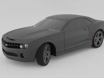Chevrolete Camaro Low-poly 3D model