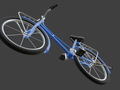 Cartoon Vintage Bike 3D model