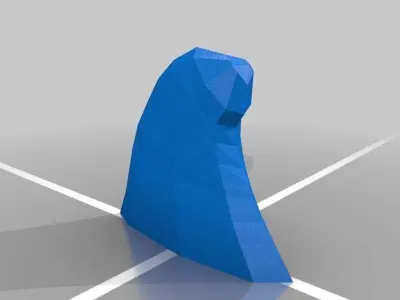 Surfboard with decorative flames Free 3D print model