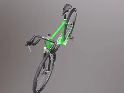 Bicycle Low-poly 3D model by udayk - Low-poly
