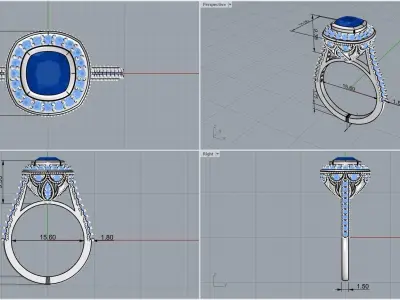 ring code142 3D print model
