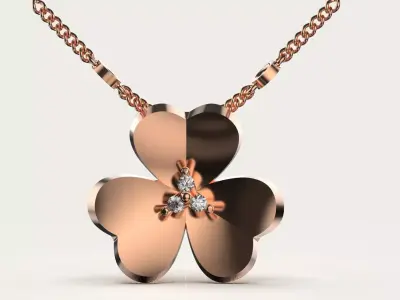 Pendant Clover - Frivole 3D print model