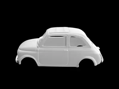 Fiat 500 3D print model