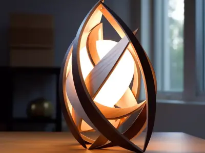 3D luxury lamp models 3D print model