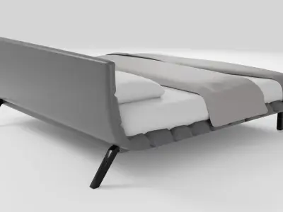 A bed that embodies luxury and modern design 3D model