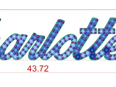 MODELO DE IMPRESION 3D DIJE CHARLOTTE CON DIAMANTES   3D print model