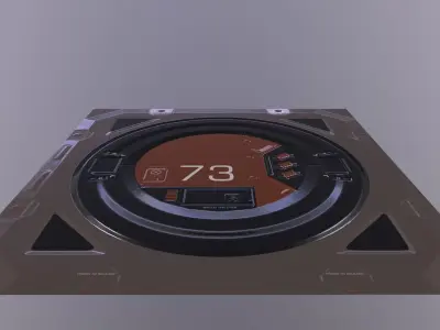 sci-fi hatch panel Free 3D model