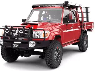 TOYOTA LAND CRUISER J79 HEMBRITA ARB  Low-poly 3D model