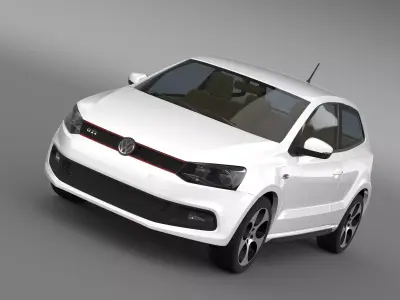 Volkswagen Polo GTI 3d 2009-2013 3D model