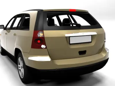 CHRYSLER PACIFICA 2003 Low-poly 3D model