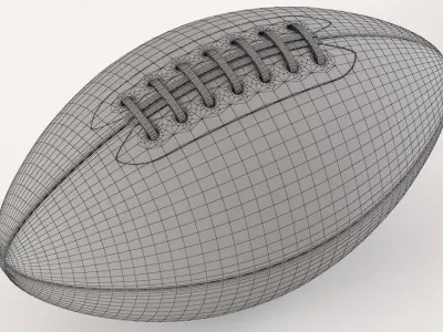 American Football Ball 3D model