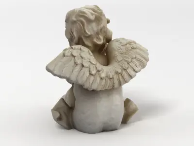 Angel Statuette 001 3D model