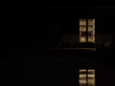 PREMIUM ITALIAN L-SHAPE WOOD BASE SOFA 3D model