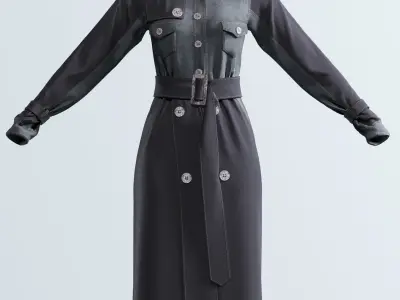 Raincoat model 3D model