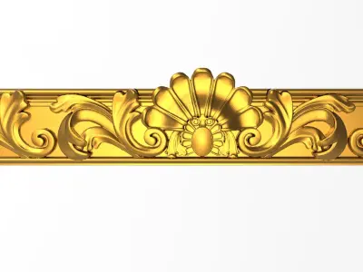 Carved Picture Frame 3D model purchase