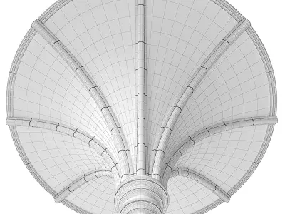 Throme Room Pillar Ceiling Middle 3D model
