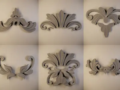 Ornament 3D Model-vol8 3D Model Collection