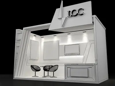 Booth Exhibition Stand a234  3D model