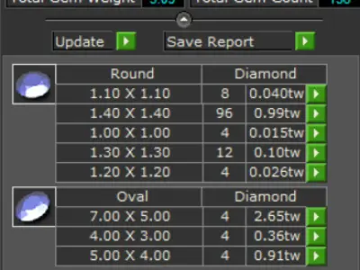 luxury diamond earring je0006 3D print model