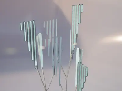 Conceptual shrub S1Av7 Low-poly 3D model