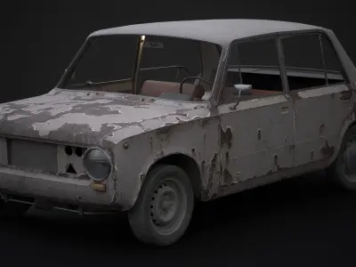 VAZ - 2101 Low-poly 3D model