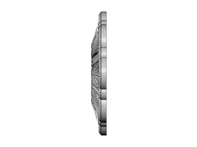 Rosette plaster molding N01 3D print model