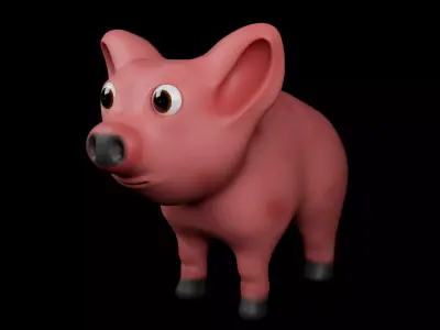 Pig Model animated 3D model