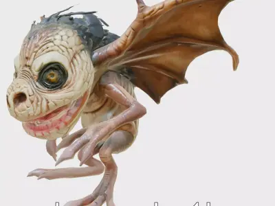 Boggart Shapeshifting Fear Creature Model Low-poly 3D model