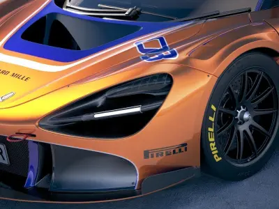 McLaren 720S GT3 2019 3D model