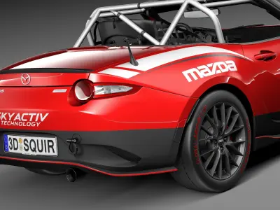 Mazda MX-5 2016 CUP Race Car 3D model