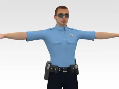 Police Cop  3D model