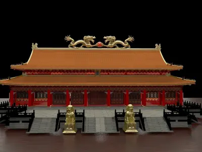 Chinese  ancient building  3D model