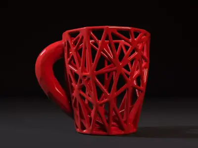 Cup voronoi 3D print model