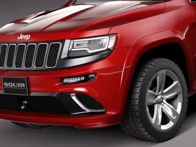 Jeep Grand Cherokee- SRT 2014 3D model