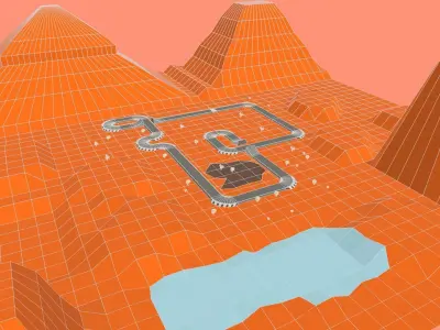Race Track - 02 Low-poly 3D model