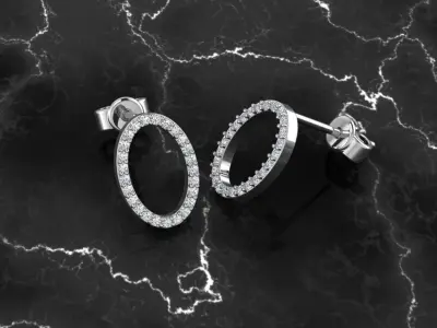 Jewelry Earring 3D print model