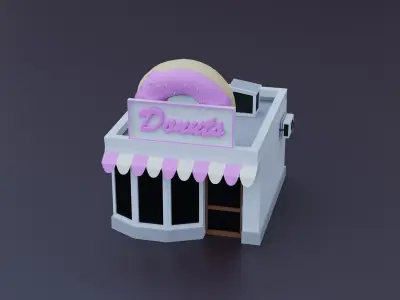 Blocks to City - Low Poly Low-poly 3D model