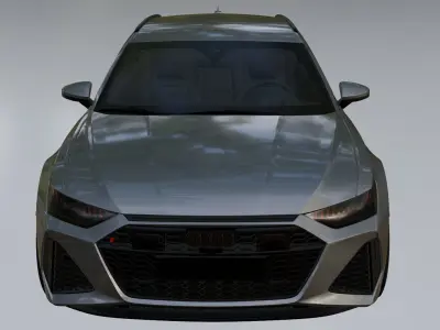 audi RS6 Low-poly 3D model