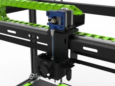 3D Printer 1000x1000x1000mm 3D model